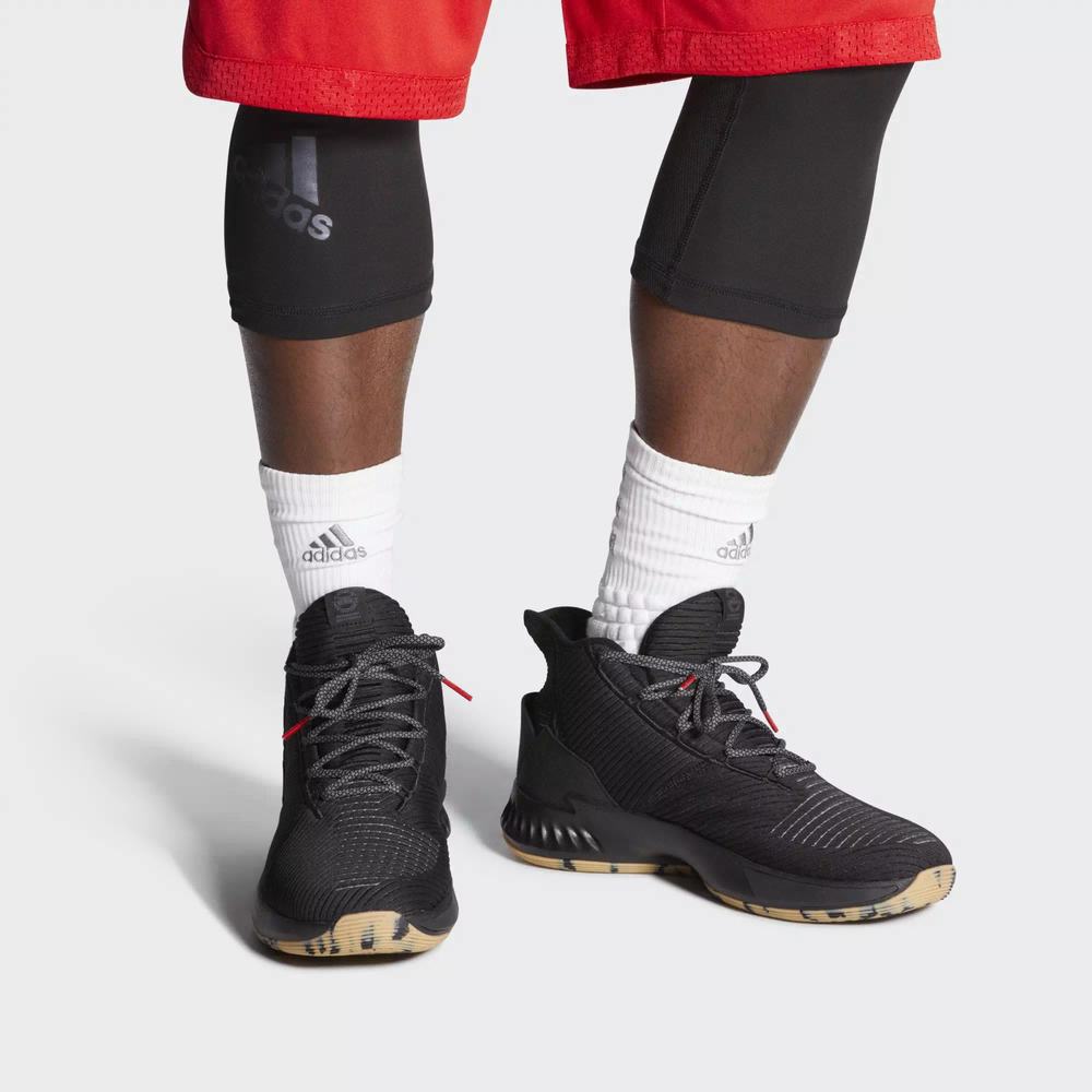 Adidas D Rose 9 Tenis De Basketball Negros Para Hombre (MX-73974)